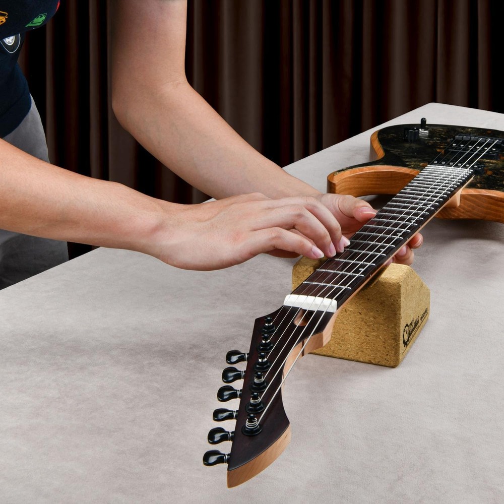 Donner Guitar Neck Rest Cradle, Bench Support Pillow for String...