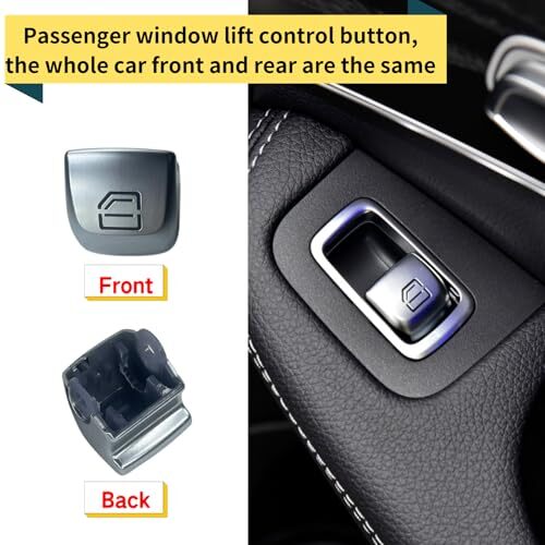 Window Switch Button Covers for Mercedes Benz C E GLC Class,Passenger Side