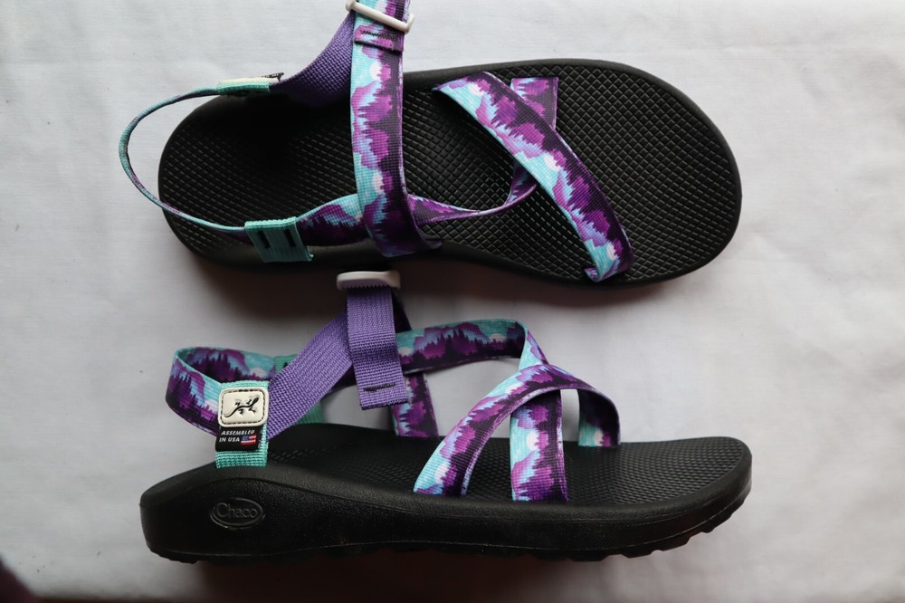 Multicolored Webbed Strap CHACO Slingback Sandals Man's 13