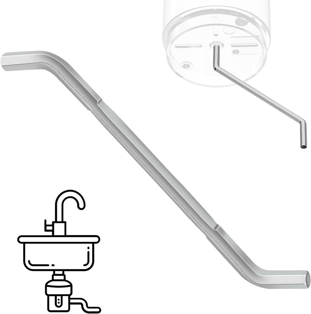 Garbage Disposal Wrench, Allen Wrench Tool Compatible Silver
