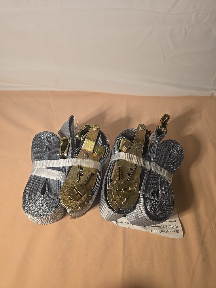 2" E-Track Ratchet Straps 16' 2 Pack