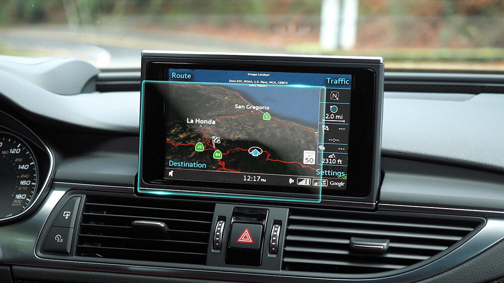 Crystal Clear Screen Protector for 2016 Audi S7 Vehicle Navigation