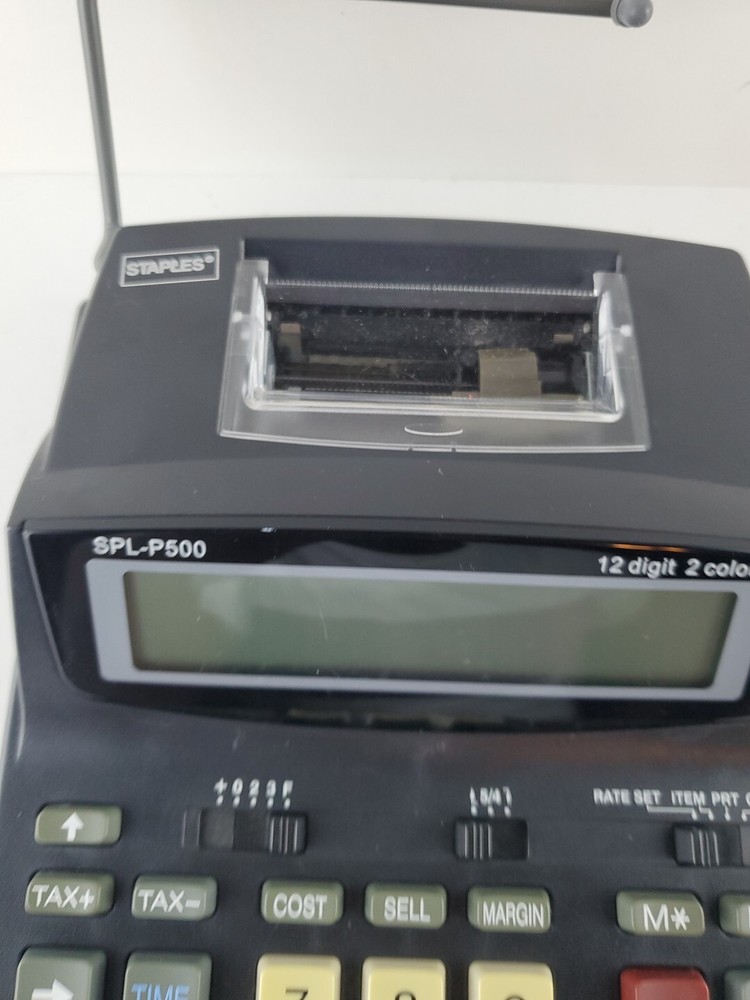 Staples Printing Calculator SPL-P500 12 Digit Tested