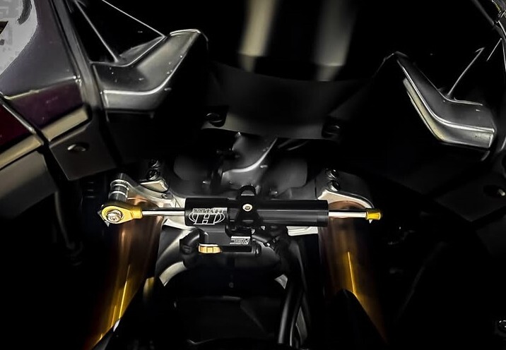 steering damper support for yamaha tmax t-max 530 560 2017+ ohlins hyperpro