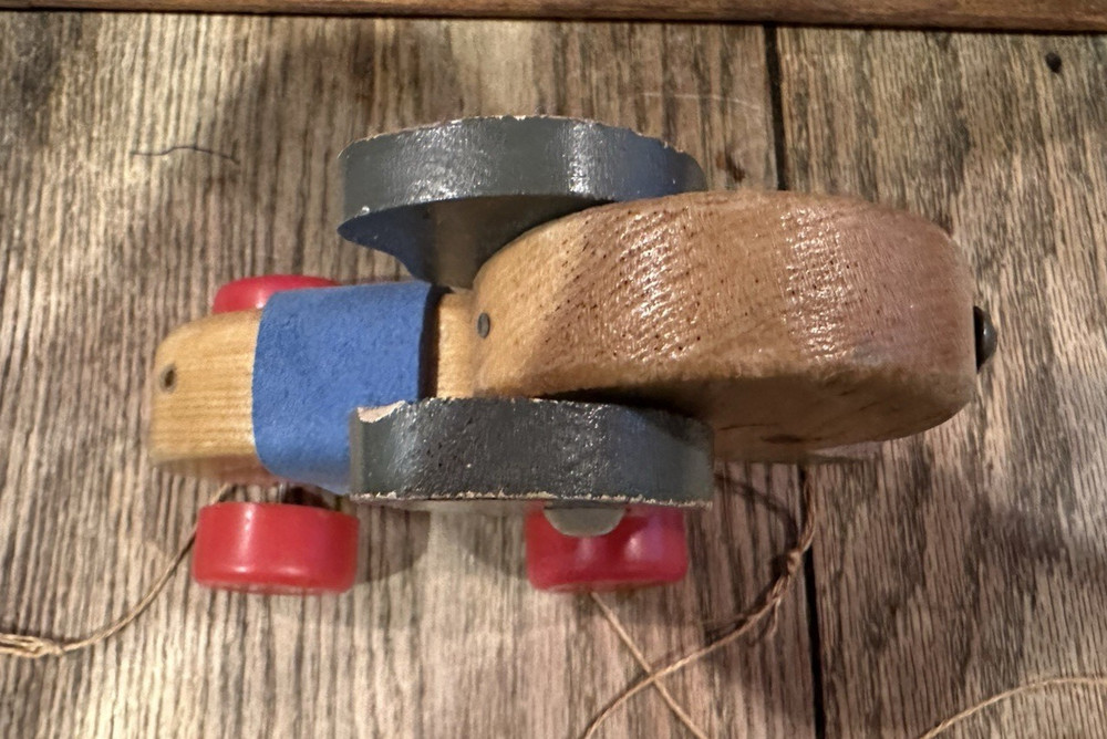 Vintage Wooden Elephant Pull Toy