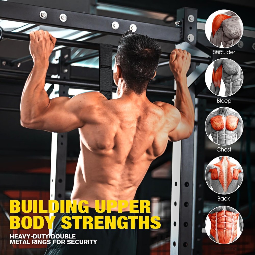 Ayombo Pull Up Assistance Bands, Bands 1-Black