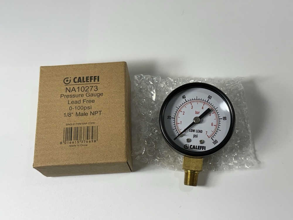 Caleffi PresCal 1" Pre-Adjustable Pressure Reducing Valves with Gauge NA535861HA