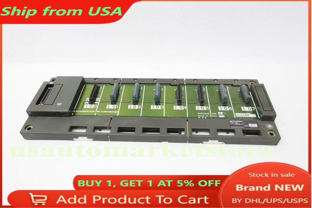 Mitsubishi A1S58B-S1 Base Unit Module 7 I/o