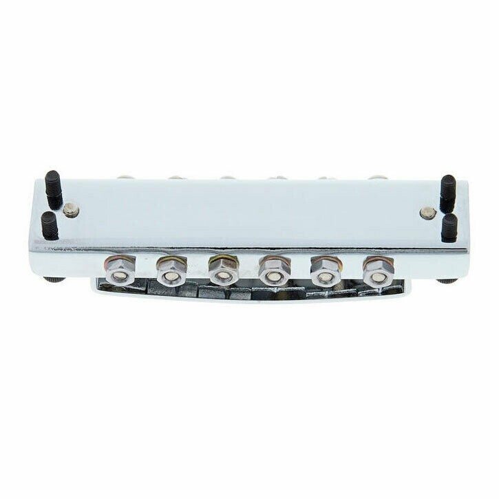 NEW Rickenbacker Style Covered Tunematic Guitar Bridge - CHROME