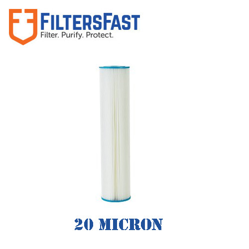 Watts WPC20FF20 Pleated Water Filter 20" x 4.5" 20 Micron