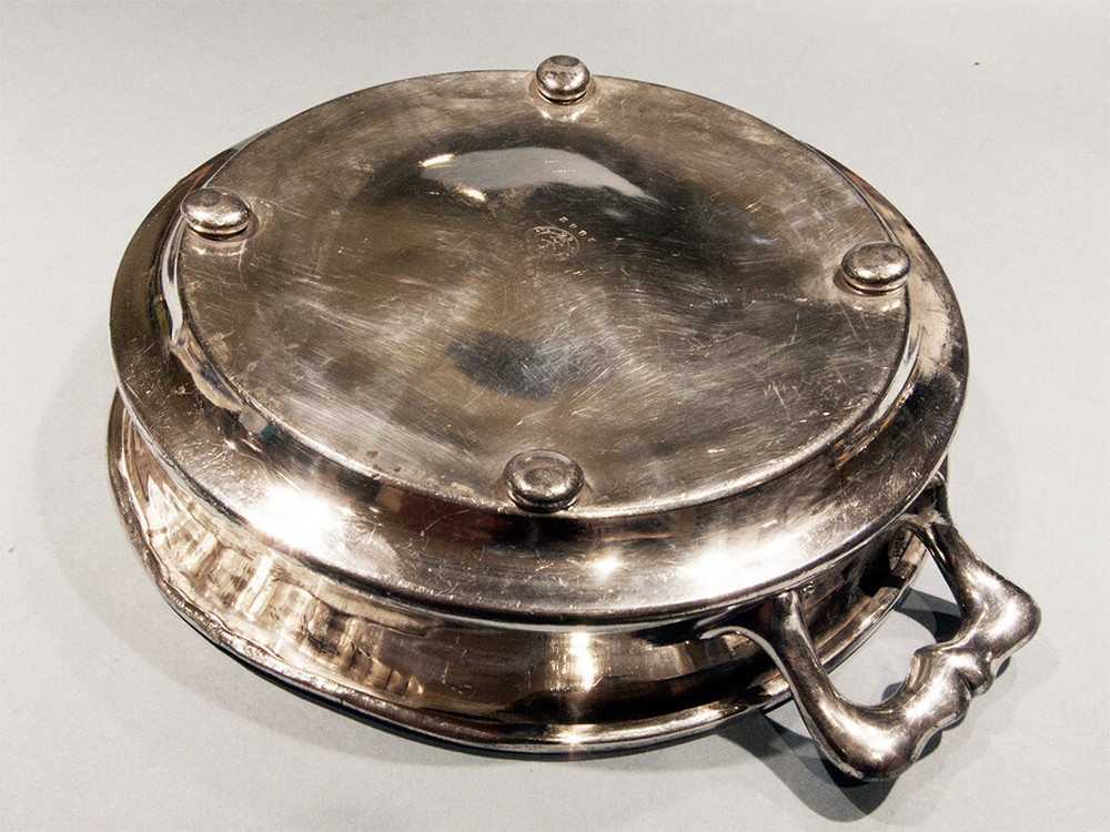 ANTIQUE DERBY SILVER CO. Victorian Rustic Deep Serving Dish #2882