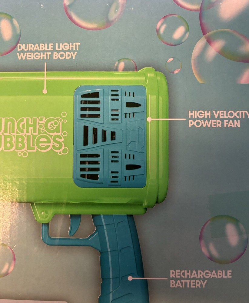 Bunch Bubbles Rechargeable LED GlowingSprays 100’s Bubbles Per Second FAST SHIP