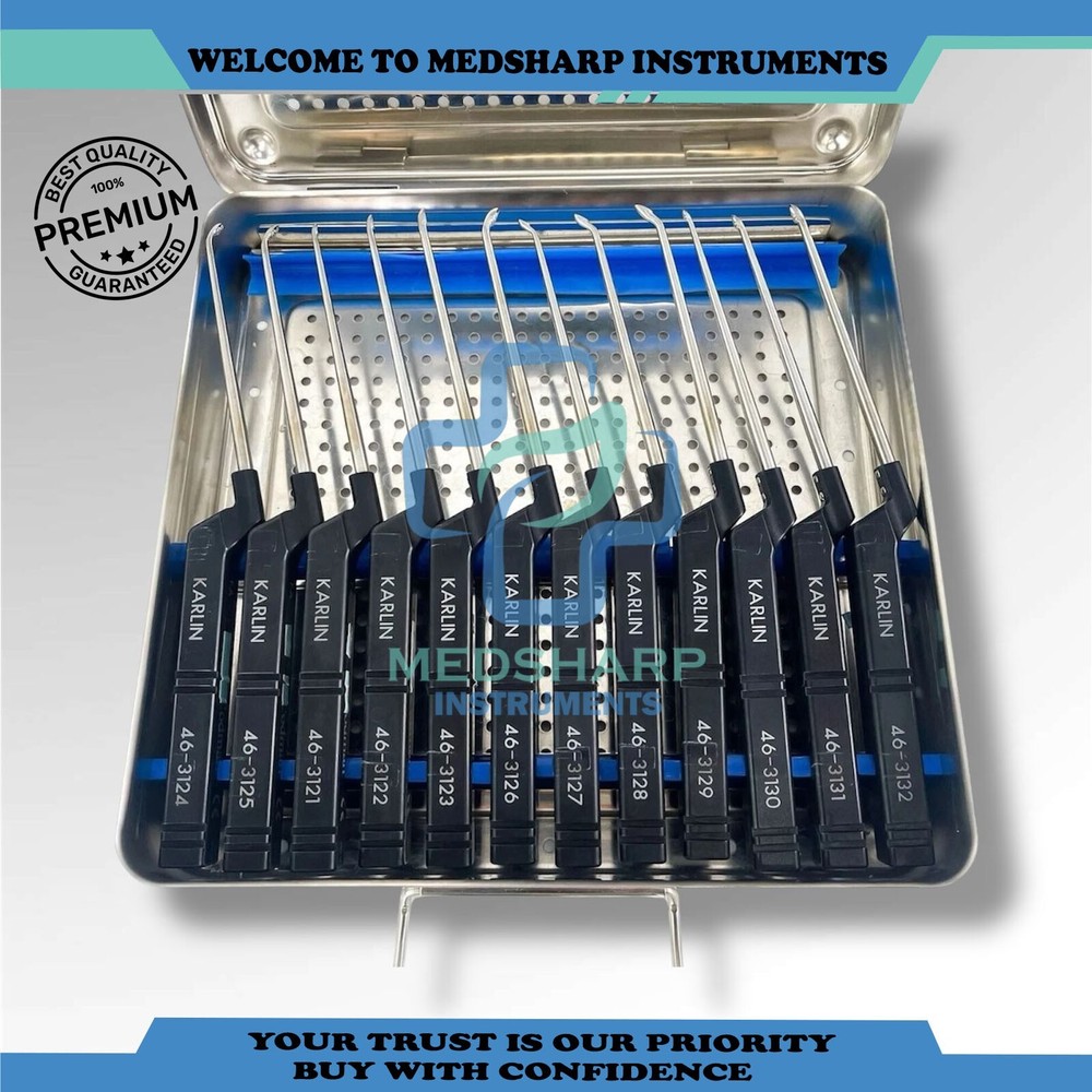Codman, Microdiscectomy KARLIN Curette Instrument Set with Case