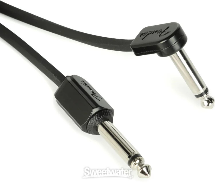 Fender Blockchain 16-inch Patch Cable Straight to Right Angle (3-pack)