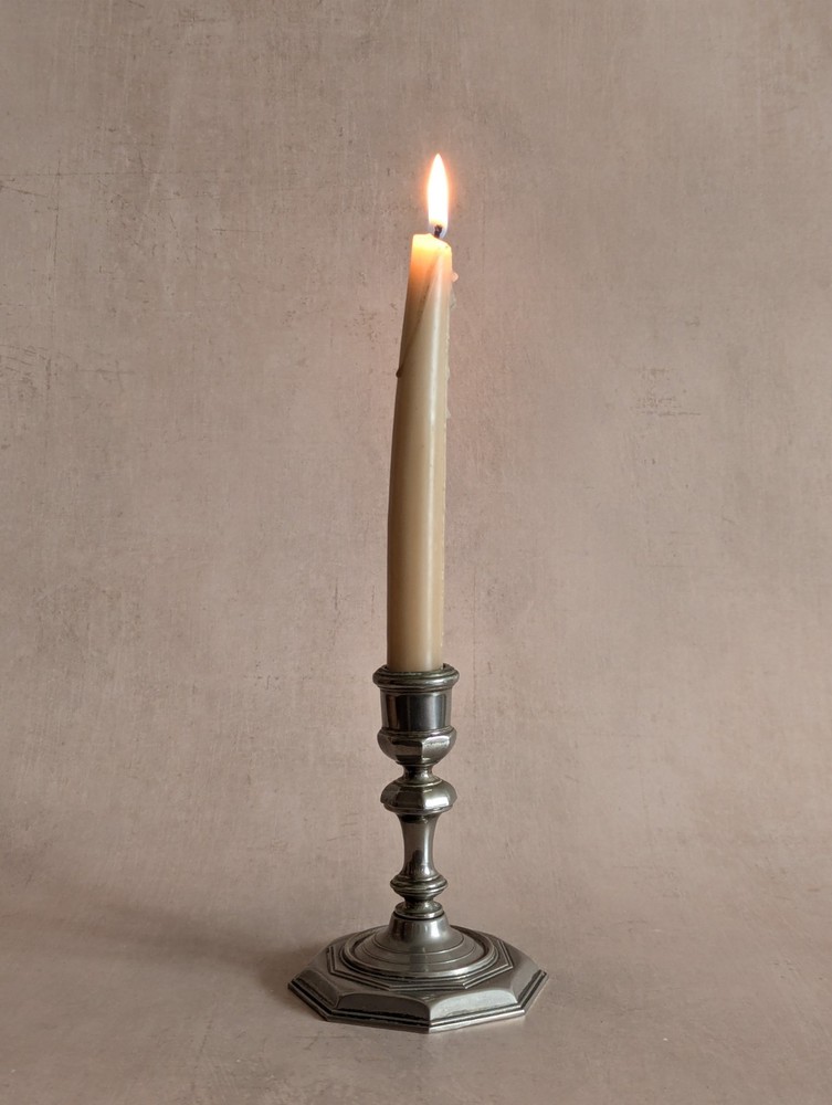Grenadier Silver Plated Octagonal Candlestick Holder Vintage Antique