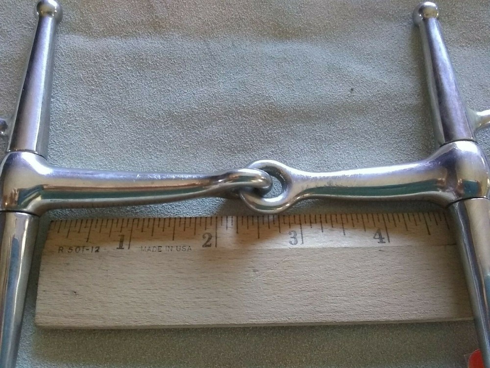 4.5" Korsteel Full-Cheek Snaffle Bit (box 36)