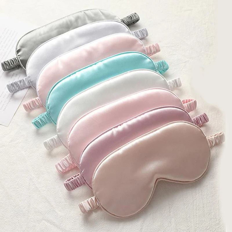1Pc Eyeshade Sleeping Eye Mask Cover Eyepatch Blindfold Solid Portable New Rest
