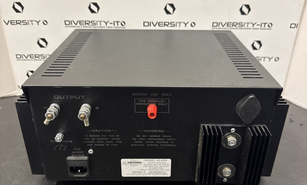 ASTRON VS-50M POWER SUPPLY 50-AMP ADJUSTABLE VOLTAGE AND CURRENT LIMITER