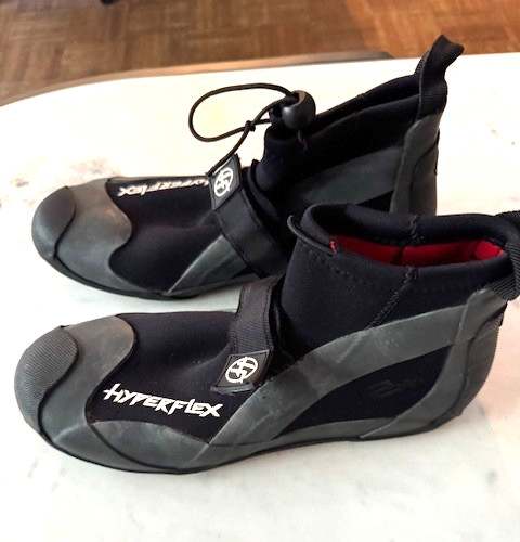 Hyperflex Mens 2mm Neoprene Booties Size 8 Black EUC