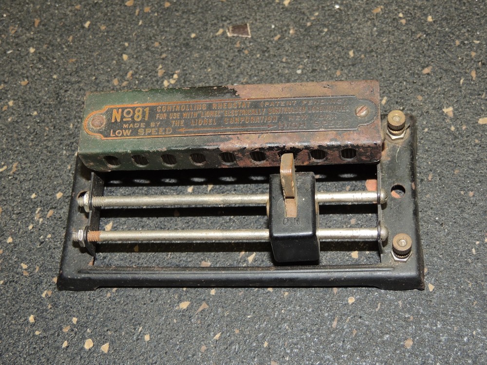 Lionel No 81 Controlling Rheostat