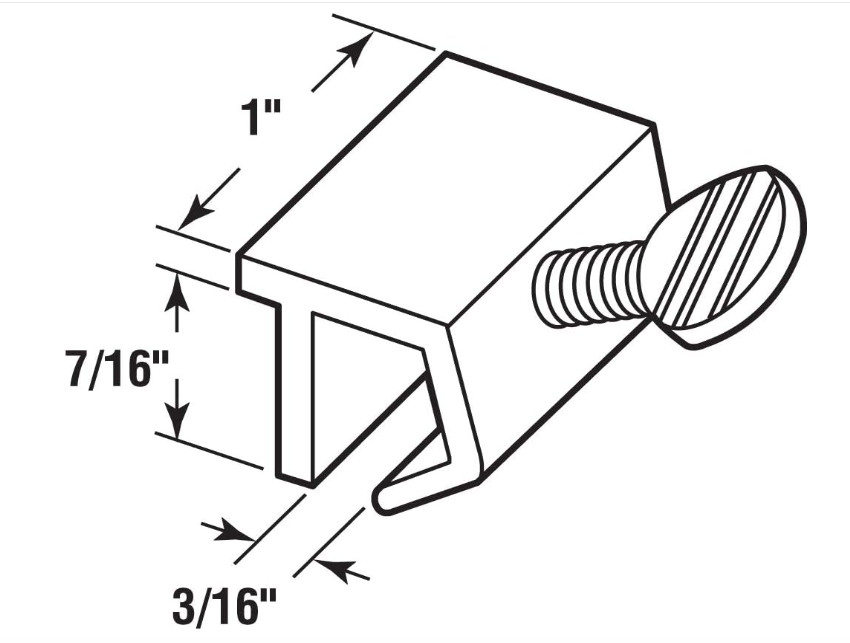 U 9819 Aluminum, Sliding Window security Lock (4 Pack)