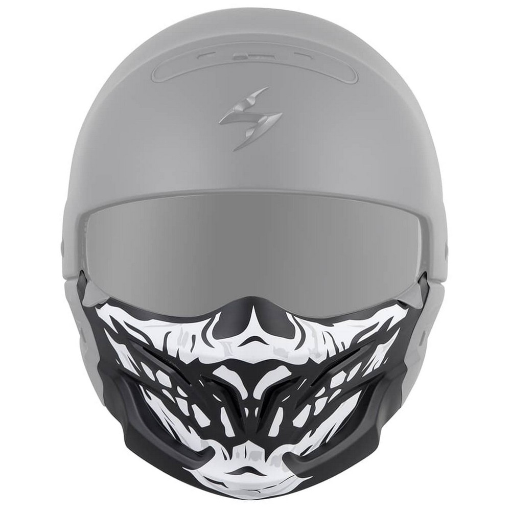 Scorpion Covert Helmet Replacement Skull Face Mask Black/White