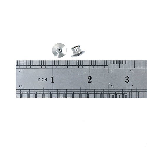 40 Pieces Pin Backs Locking Pin Keepers Locking Clasp with Storage Case Metal