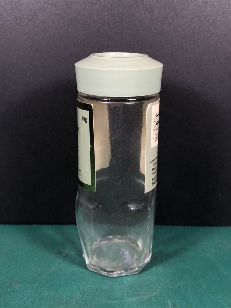 Vintage McCormick | Anise Seed | Spice Jar | Green Lid | Empty