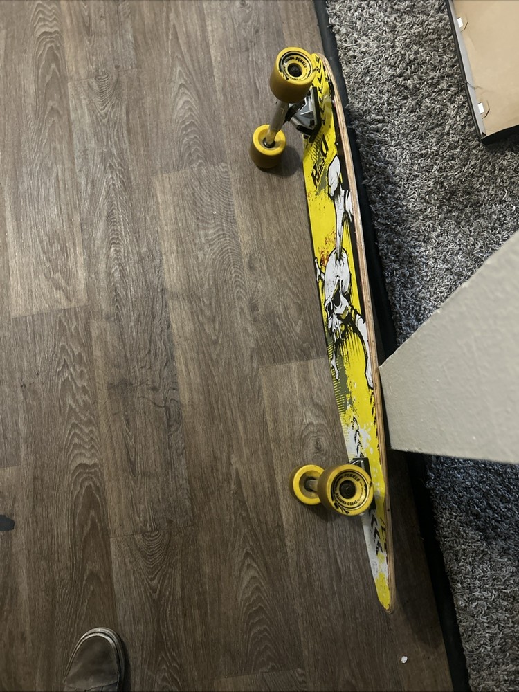 Yocaher Kicktail YSkull Longboard Complete