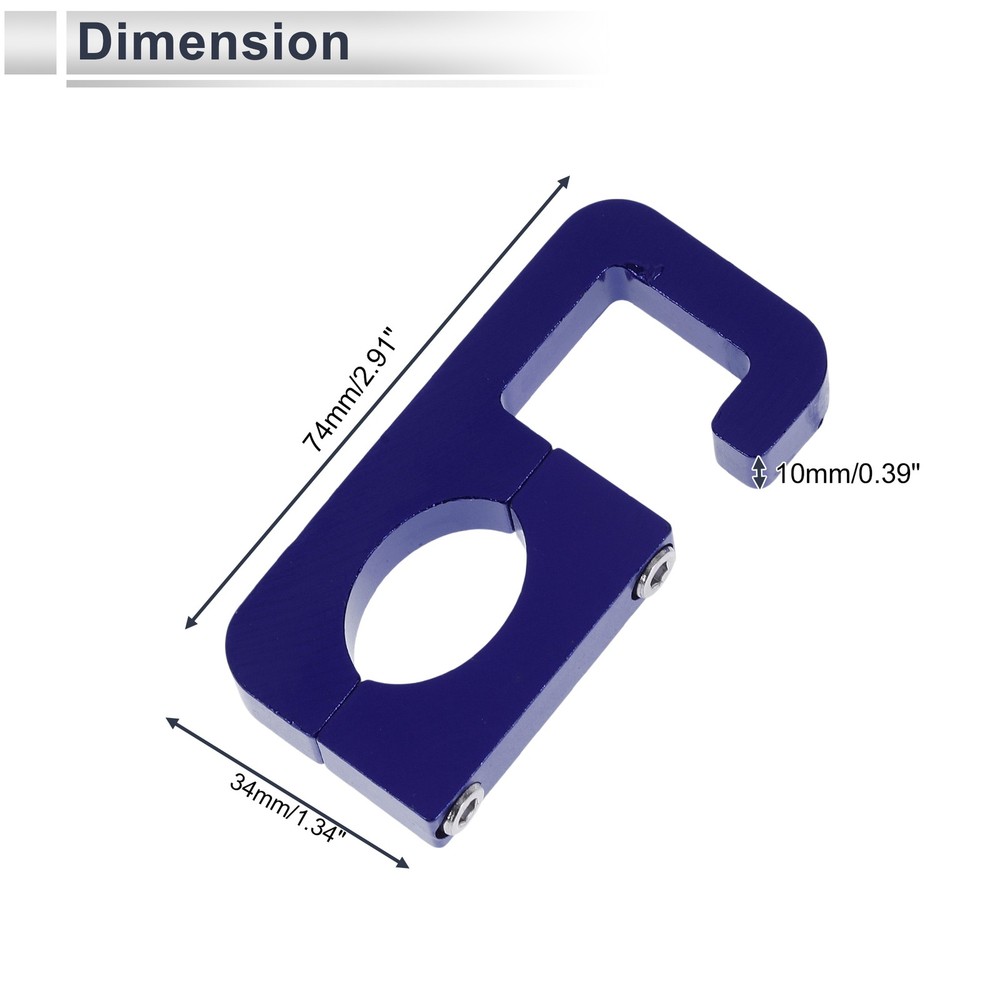 Double Arc Hook For Motorcycle Hex Key Gasket 1 Set Blue