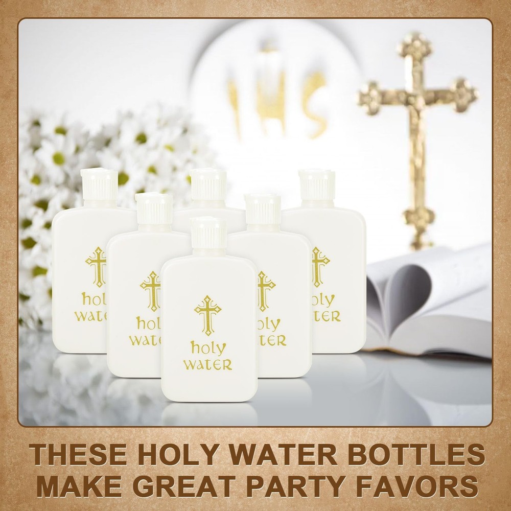 6 PCS 100ml Plastic Holy Water Container Empty Bottles for Religious Purposes