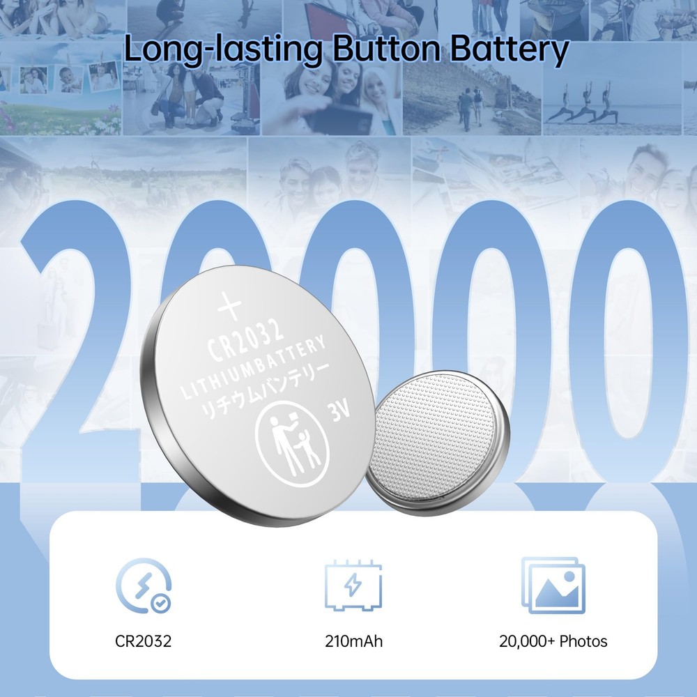 ATUMTEK Camera Remote Shutter for iPhone and Android Smartphones 2 Pack Wirel...