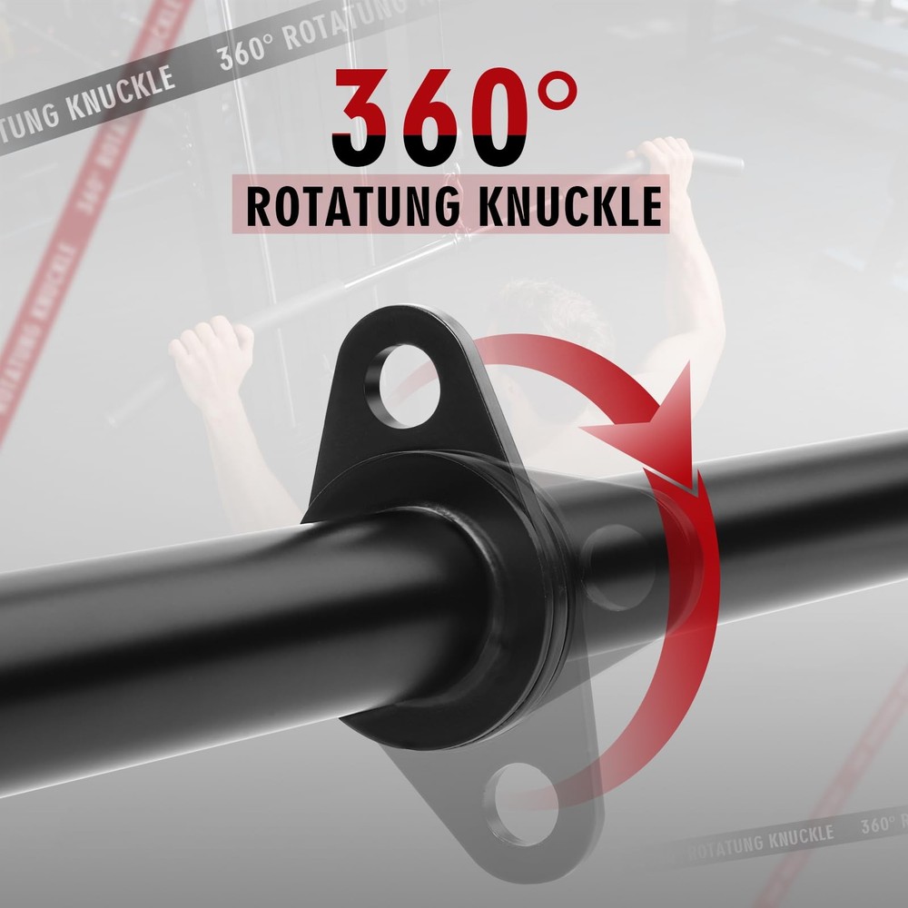 39.7 Inch LAT Pulldown Bar Full Rotation Cable Machine Attachment Gym