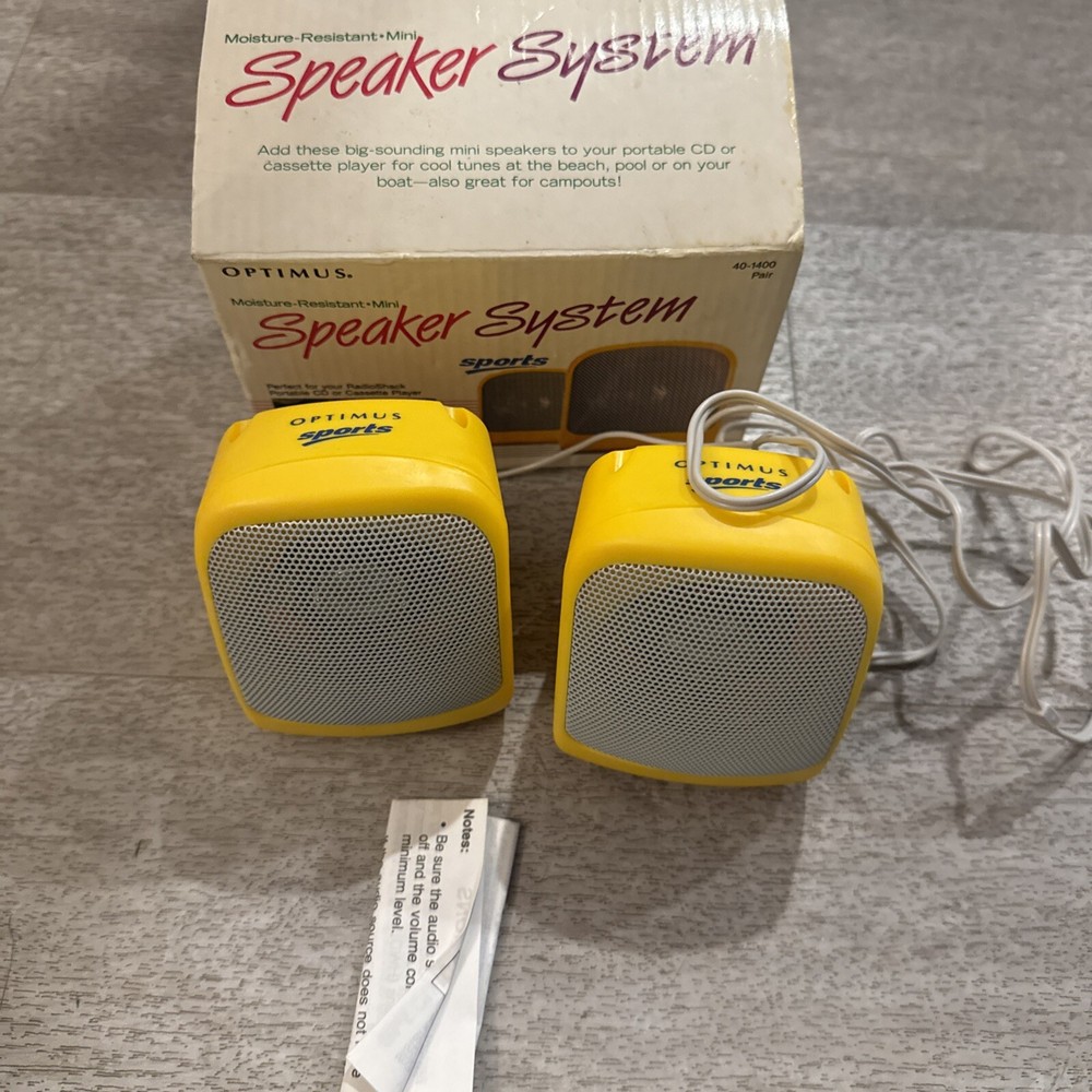 RadioShack Mini Speaker System # 40-1400 In Original Box