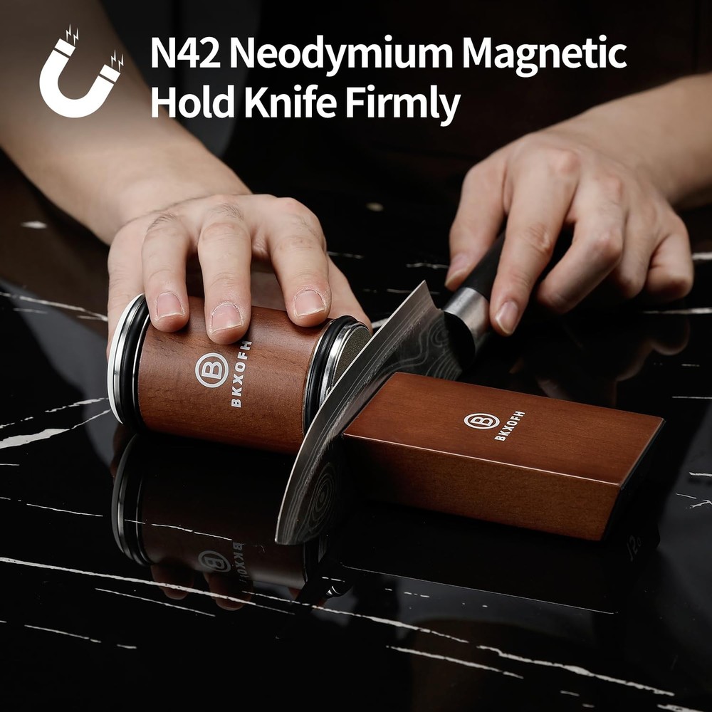 Rolling Knife Sharpener, Knife Sharpener Roller with Diamond and Ceramic, Pro...
