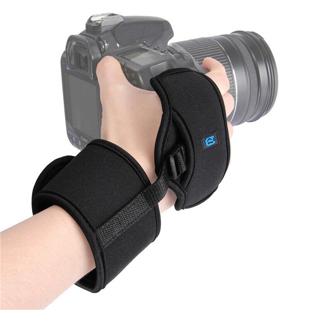 Universal Secure Neoprene Camera Grip Hand Strap With Plate For SLR/DSLR Camera