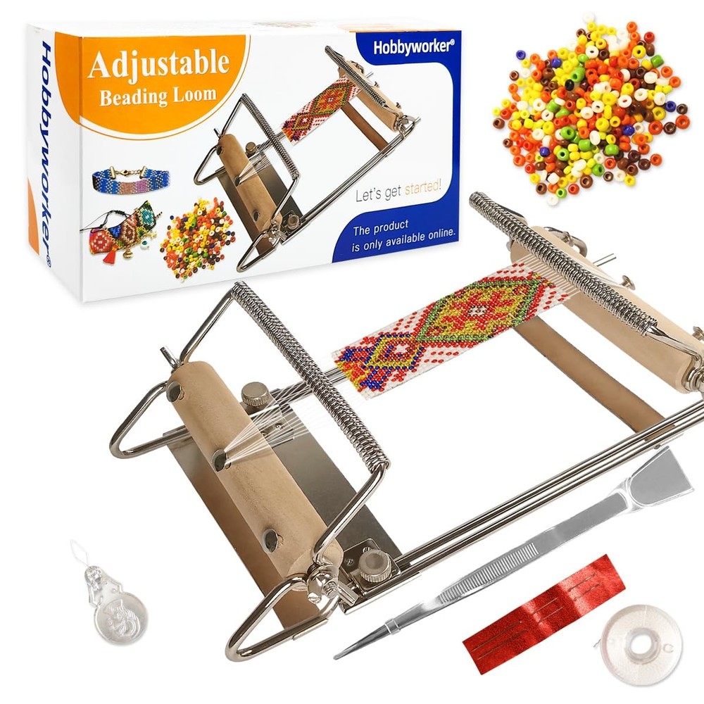 hobbyworker The Third Generation Beading Loom Kit with 9"-16", Picture Show