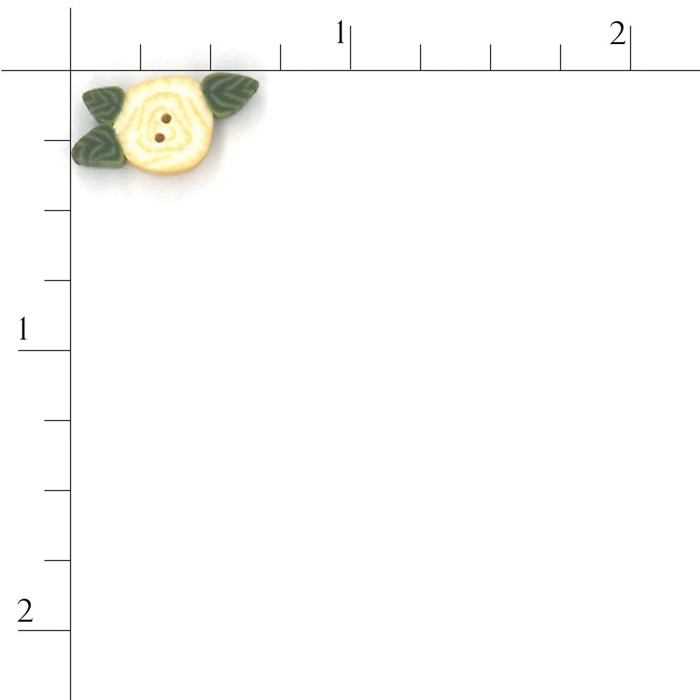 White Rose 2263 Buttons by Just Another Button Company