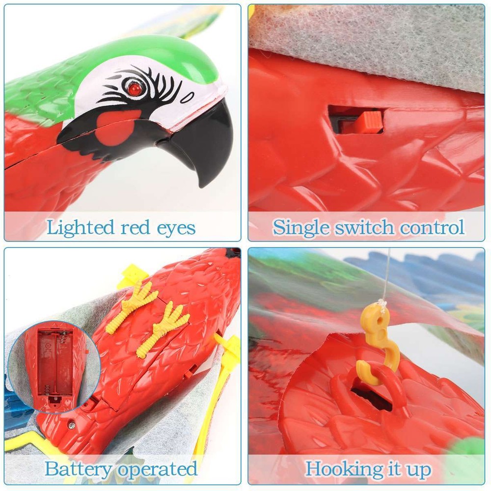 Interactive Simulation Bird Cat Toy Flying Eagle Electric Hanging Toy for Cat