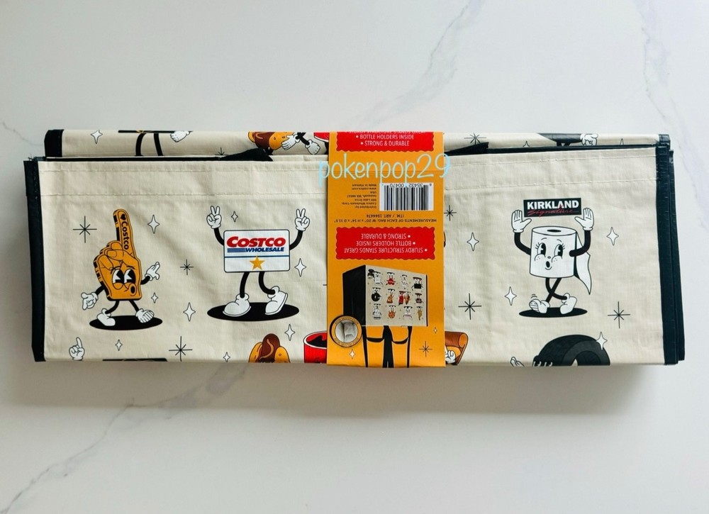 Costco KeepCool Reusable Character Tote Bag - 4 pack
