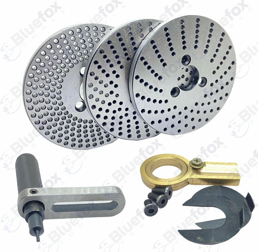 6" Precision Horizontal Vertical Rotary Table & Index plates set, dividing plate