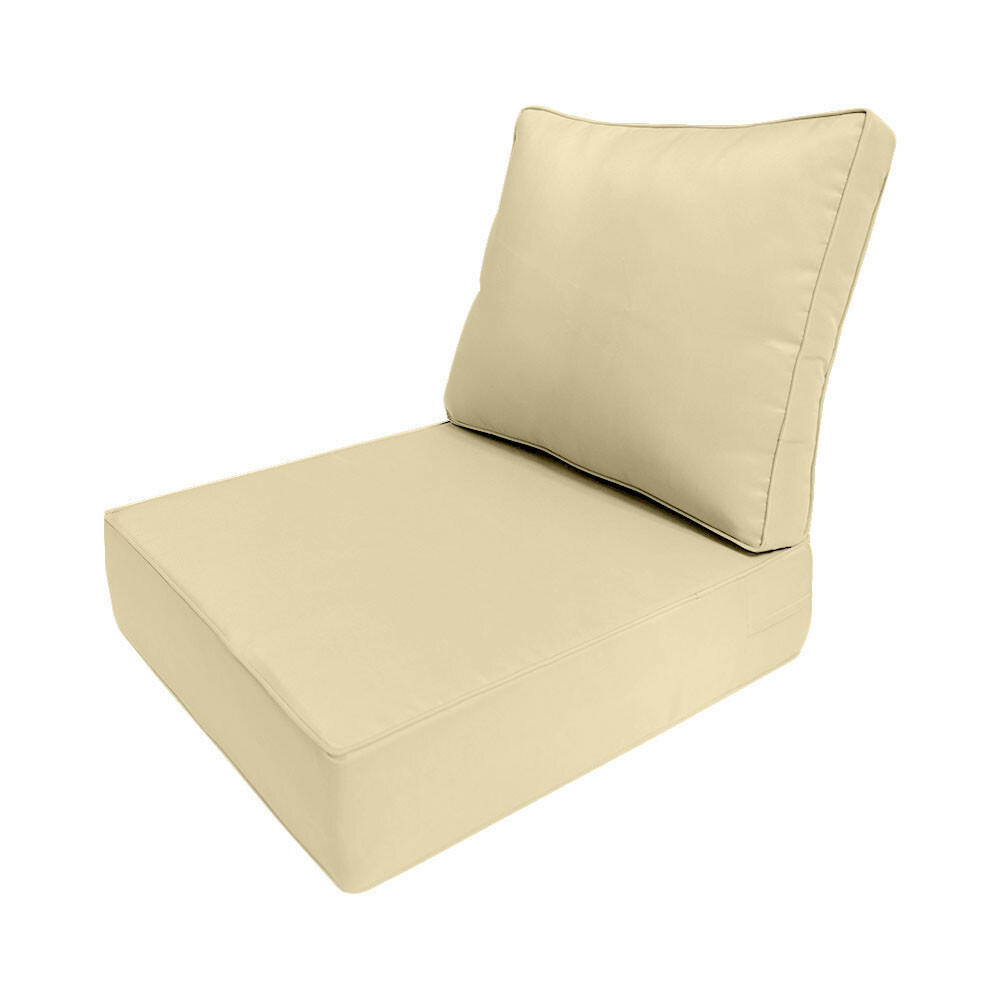 |SLIPCOVER ONLY| Outdoor Same Piped Deep Seat Backrest Pillow Cover Small AD103