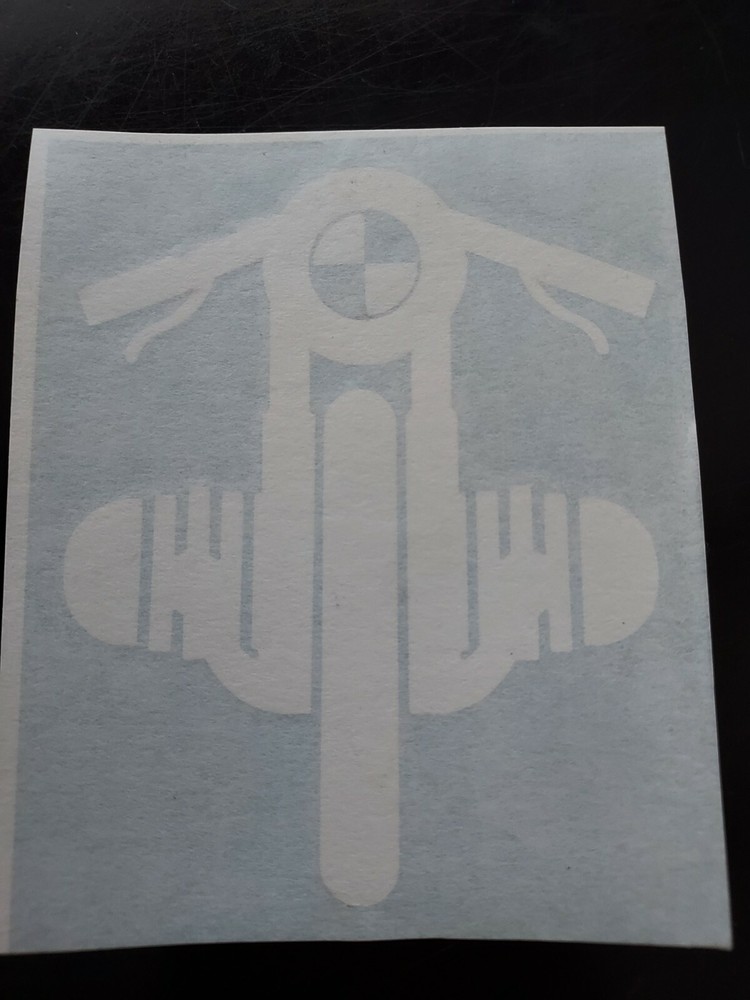 Boxer cafe racer motorcycle decal