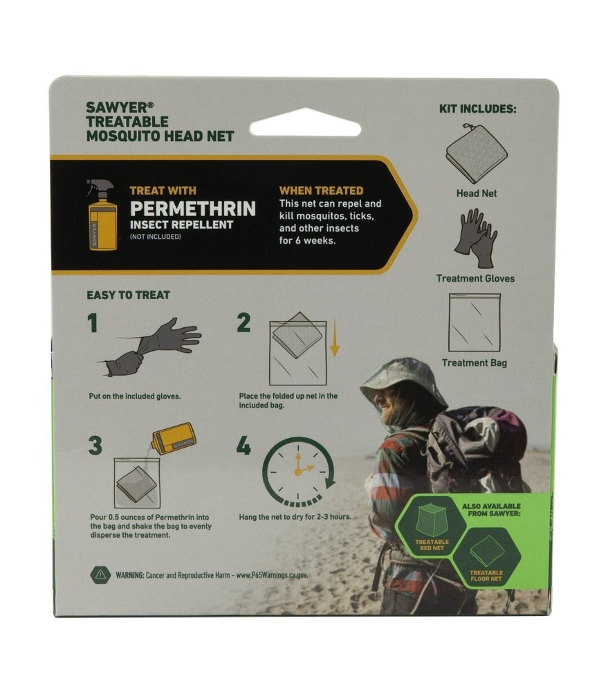 Fine Mesh Soft Multi-Filament Mosquito Head Net (SP883) Single - Green [B23]