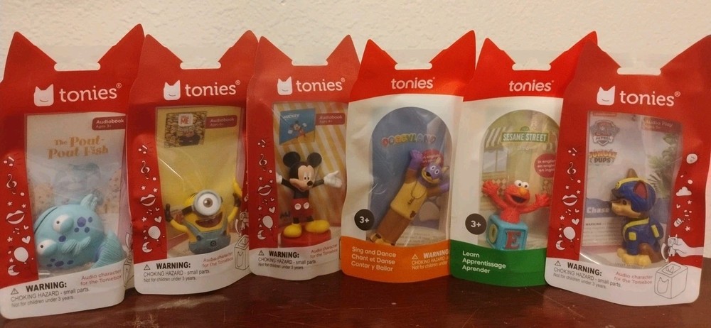 🔥Factory Sealed Red Toniebox 2 bundle with 6 Add Tonies , Controller & Game