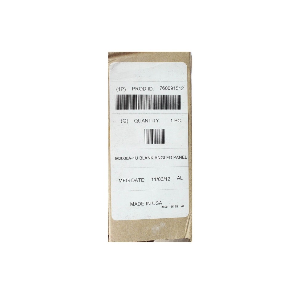 SYSTIMAX M2000A-1U 1RU BLANK ANGLED MODULAR 24-PORT PATCH PANEL