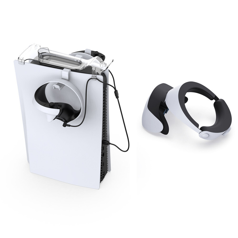 For PSVR2 storage bracket + handle / headset hangers + TYPE-C charging cable set
