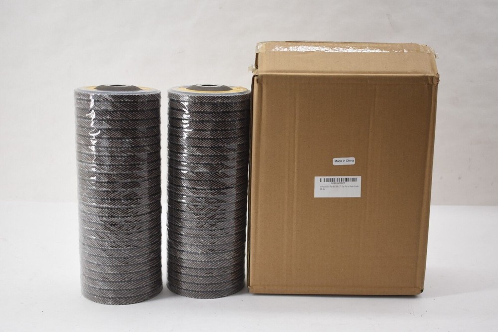 Fine Processing 40-Grit 4.5" Flap Discs Grinding Wheels Aluminum Oxide 50 Pack