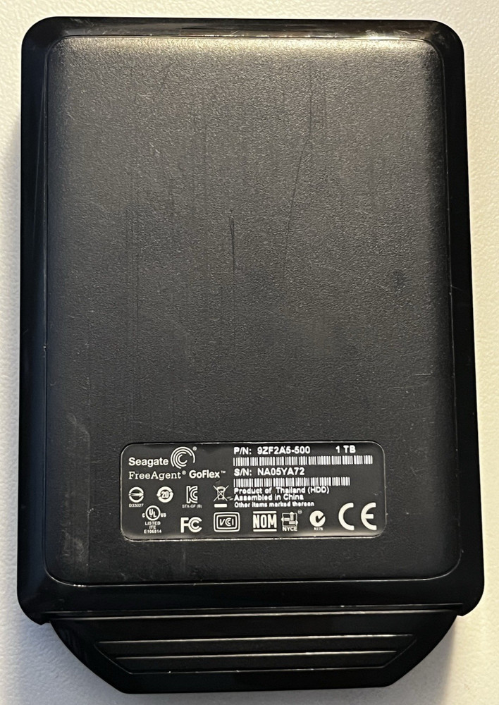 Seagate FreeAgent GoFlex 1 TB No Cable -tested