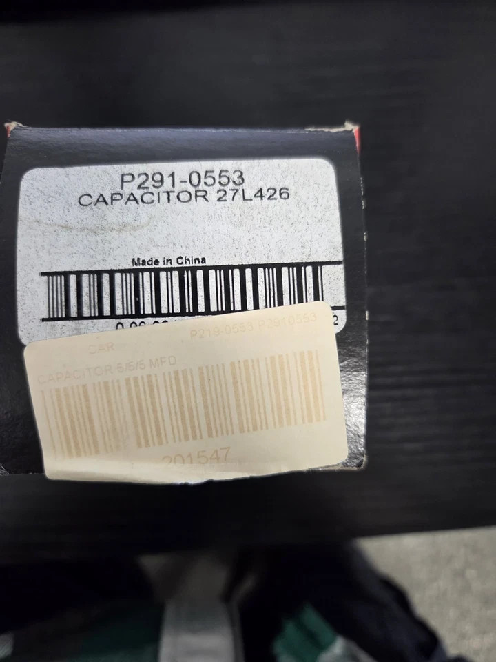 Carrier Run Capacitor Oval, 370V, Dual 5/5 MFD